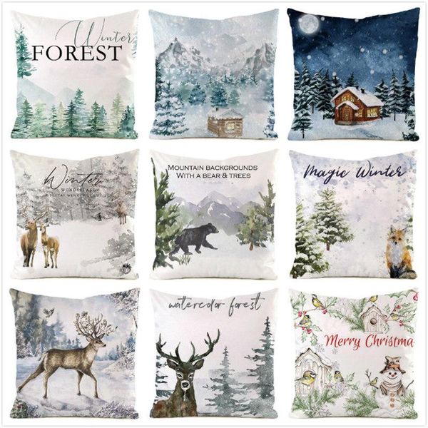 cushion/decorative pillow 45cm*45cm **winter forest** inimitated silk fabric throw covers couch cushion cover home decorative pillows case
cushion/decorative pillow 45cm*45cm **winter forest** inimitated silk fabric throw covers couch cushion cover home decorative pillows case