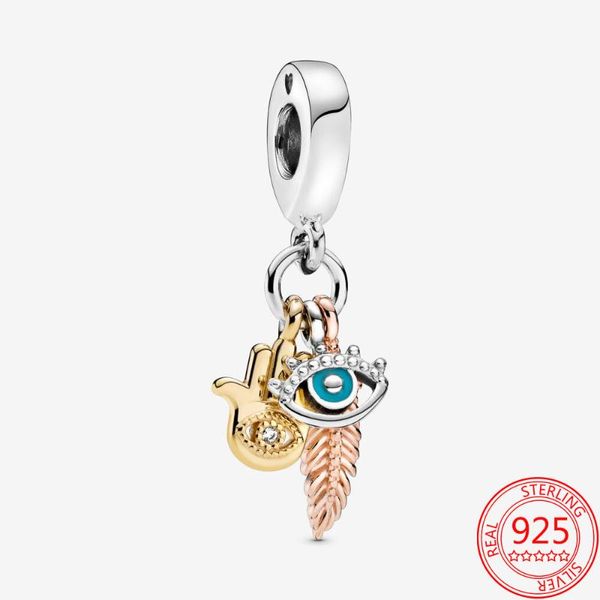 charms high-quality 925 sterling silver lucky hand, omniscient eye and feather charm fits 's original 3mm bracelet, Bronze;silver
charms high-quality 925 sterling silver lucky hand, omniscient eye and feather charm fits 's original 3mm bracelet, Bronze;silver