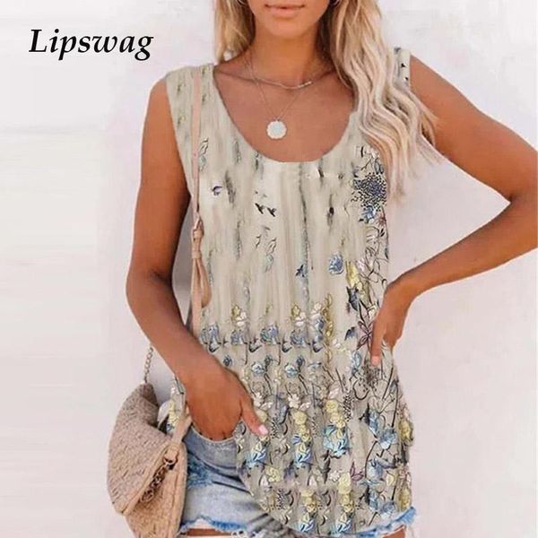 women's blouses & shirts casual sleeveless women tank blouse vintage floral print loose shirt pullover 2021 summer o neck plus size bl, White
women's blouses & shirts casual sleeveless women tank blouse vintage floral print loose shirt pullover 2021 summer o neck plus size bl, White