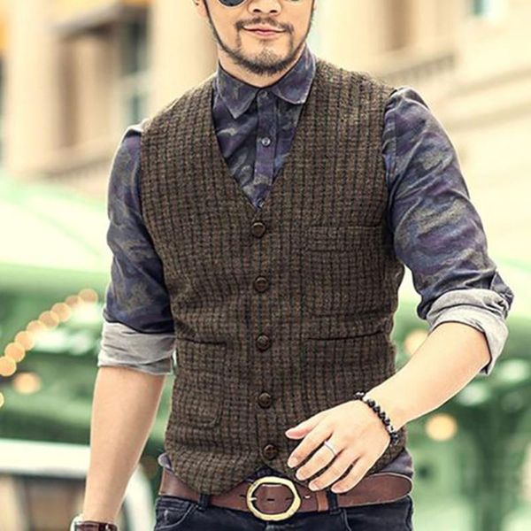 men's vests v-neck suit fashion formal slim fit business dress vest waistcoat, Black;white
men's vests v-neck suit fashion formal slim fit business dress vest waistcoat, Black;white