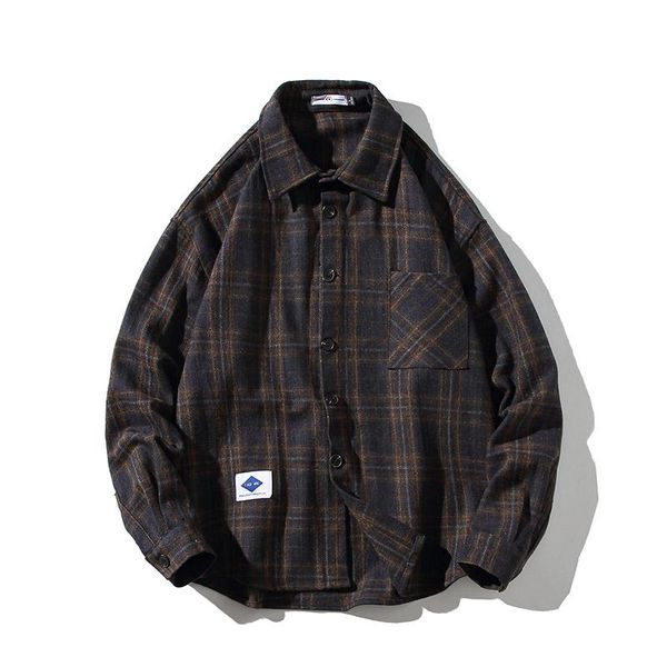 men's casual shirts 2021 autumn hong kong style woolen shirt jacket large loose long sleeve, White;black
men's casual shirts 2021 autumn hong kong style woolen shirt jacket large loose long sleeve, White;black