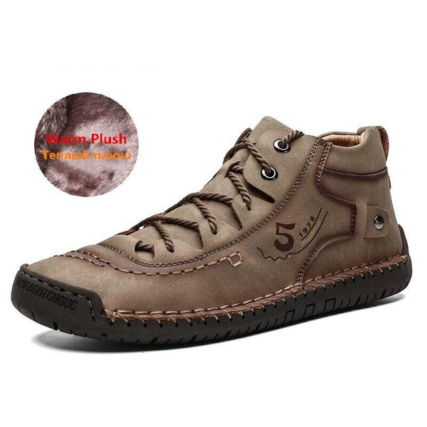 boots brand comfortable men ankle quality split leather shoes men's snow winter warm fur big size 39-48, Black
boots brand comfortable men ankle quality split leather shoes men's snow winter warm fur big size 39-48, Black