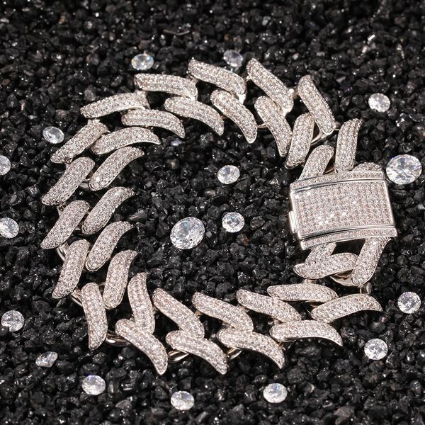 iced out thorns cuban link chain bracelet mens gold silver hip hop bracelets jewelry 20mm 8inch, Black
iced out thorns cuban link chain bracelet mens gold silver hip hop bracelets jewelry 20mm 8inch, Black