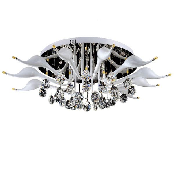 ceiling lights led 110-220v swan 12 light lamps crystal chrome metal flush mount size:85*85*32cm including bulb
ceiling lights led 110-220v swan 12 light lamps crystal chrome metal flush mount size:85*85*32cm including bulb