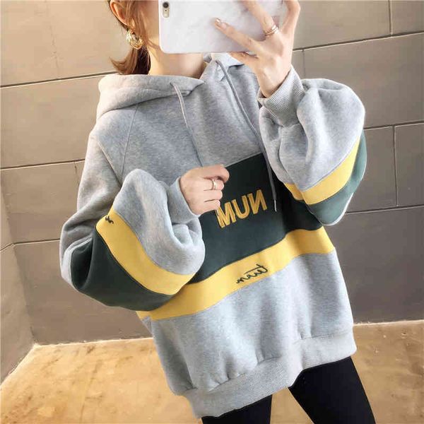hooded sweetshirt women 2021 harajuku girl long sleeve pullovers casual thickening female candy sweatshirt moletom feminino, Black;white
hooded sweetshirt women 2021 harajuku girl long sleeve pullovers casual thickening female candy sweatshirt moletom feminino, Black;white