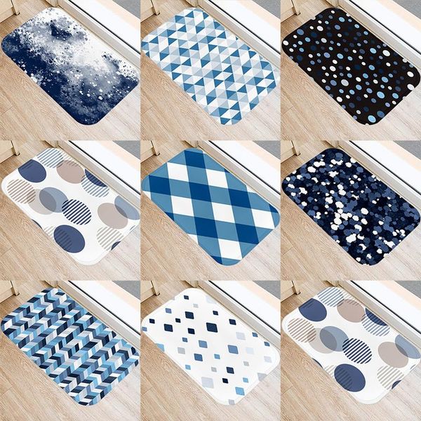 blue geometric pattern kitchen entrance door mat 40*60cm coral velvet carpet rubber indoor floor mats non-anti-slip rug 48064 carpets
blue geometric pattern kitchen entrance door mat 40*60cm coral velvet carpet rubber indoor floor mats non-anti-slip rug 48064 carpets