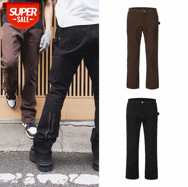hip-hop street vujade style heavy industry washed horn strap retro loose functional tooling casual trousers #hv4j, Black
hip-hop street vujade style heavy industry washed horn strap retro loose functional tooling casual trousers #hv4j, Black