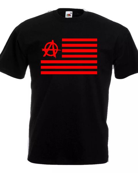 tshirt anarchy usa reverse flag anti america peace revolution red cotton black, White;black
tshirt anarchy usa reverse flag anti america peace revolution red cotton black, White;black