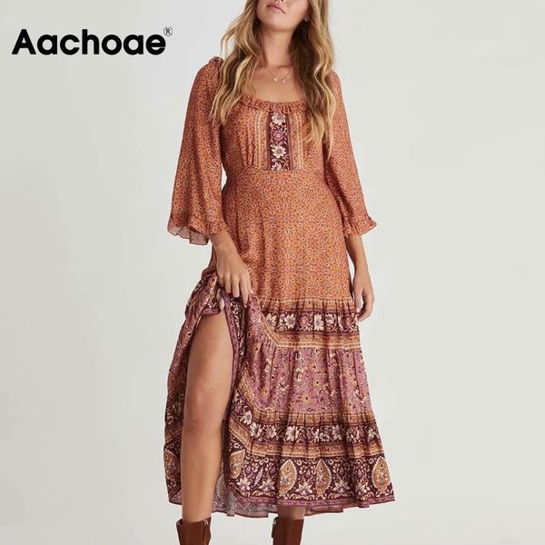 women floral printed long maxi female a line ruffles chic dresses three quarter sleeve bohemian dress robe 210413, Black;gray
women floral printed long maxi female a line ruffles chic dresses three quarter sleeve bohemian dress robe 210413, Black;gray