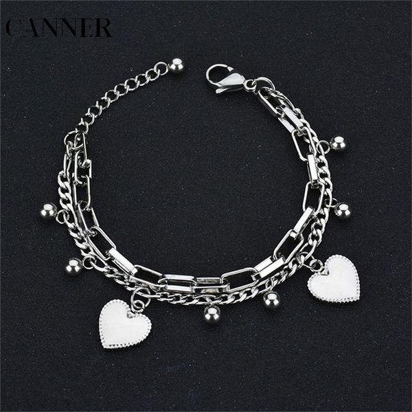 link, chain canner trendy multilayer extension bead heart gold color bracelets for women personality jewelry gift r4, Black
link, chain canner trendy multilayer extension bead heart gold color bracelets for women personality jewelry gift r4, Black