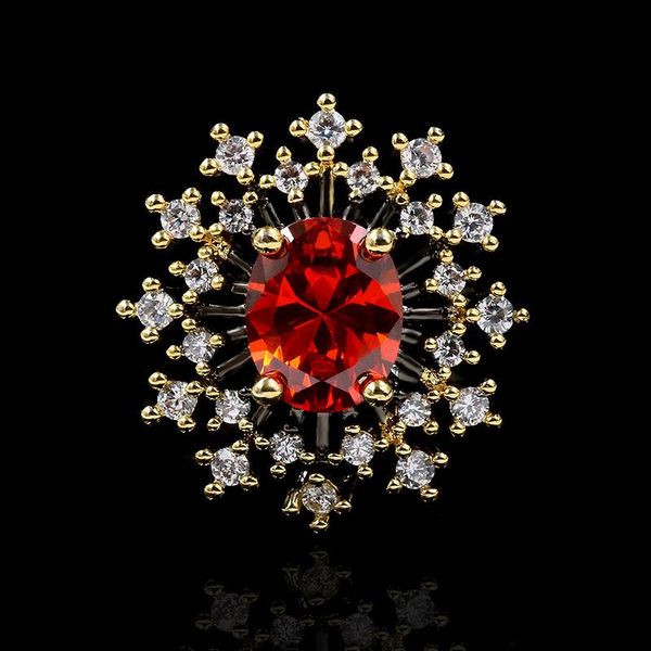 wedding rings 925 silver ring red zircon jewelry exaggerated sunflower bridal attending cocktail party, Slivery;golden
wedding rings 925 silver ring red zircon jewelry exaggerated sunflower bridal attending cocktail party, Slivery;golden