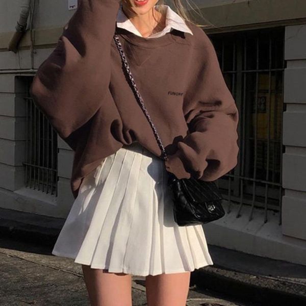 women's hoodies & sweatshirts letters embroidery sweatshirt casual fashion long sleeve autumn winter 2021 brown loose o neck women, Black
women's hoodies & sweatshirts letters embroidery sweatshirt casual fashion long sleeve autumn winter 2021 brown loose o neck women, Black