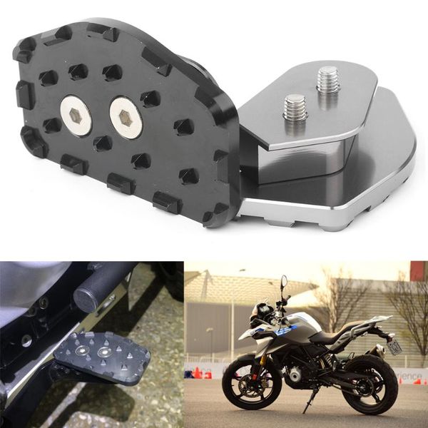 other motorcycle parts rear foot brake lever peg pad enlarge for g310r g310gs 2021 cnc aluminum black / titanium