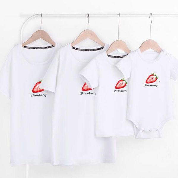look matching outfits t-shirt clothes summer mother father son daughter kids baby strawberry printing t-shirt, Blue
look matching outfits t-shirt clothes summer mother father son daughter kids baby strawberry printing t-shirt, Blue