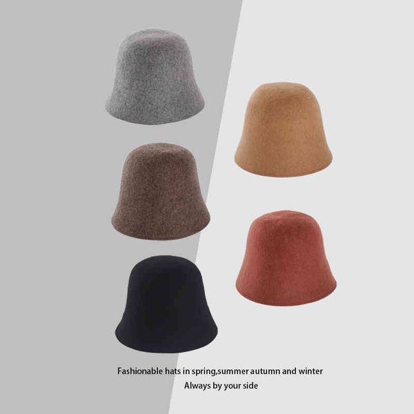 british bell wool tweed bucket hat cover basin hat women's autumn and winter new simple versatile accessories black friday, Blue;gray
british bell wool tweed bucket hat cover basin hat women's autumn and winter new simple versatile accessories black friday, Blue;gray