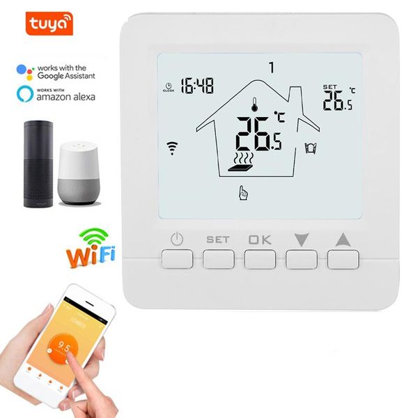 smart home control wifi thermostat underfloor electric/water/gas boiler heating room temperature by phone google echo 100-240vac
smart home control wifi thermostat underfloor electric/water/gas boiler heating room temperature by phone google echo 100-240vac