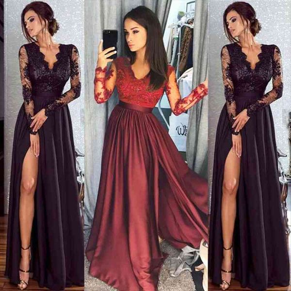 bandeau lace split long women dress evening club v neck sleeve high waist party ball gown, Black;gray
bandeau lace split long women dress evening club v neck sleeve high waist party ball gown, Black;gray