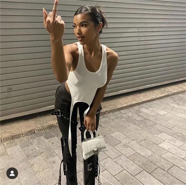 women's tanks & camis basic long ribbon white tank for women hight street casual wear 2021 summer chic fashionable vest club camisole
women's tanks & camis basic long ribbon white tank for women hight street casual wear 2021 summer chic fashionable vest club camisole