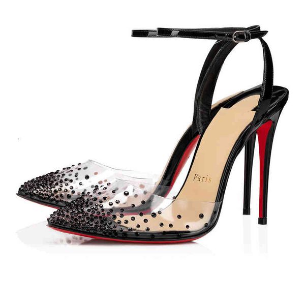 heeled women red bottom high heels sandals dress shoes crystal pvc chiffon miragirl straps pumps strass pointed toe pump shoe eu35-43, Black
heeled women red bottom high heels sandals dress shoes crystal pvc chiffon miragirl straps pumps strass pointed toe pump shoe eu35-43, Black