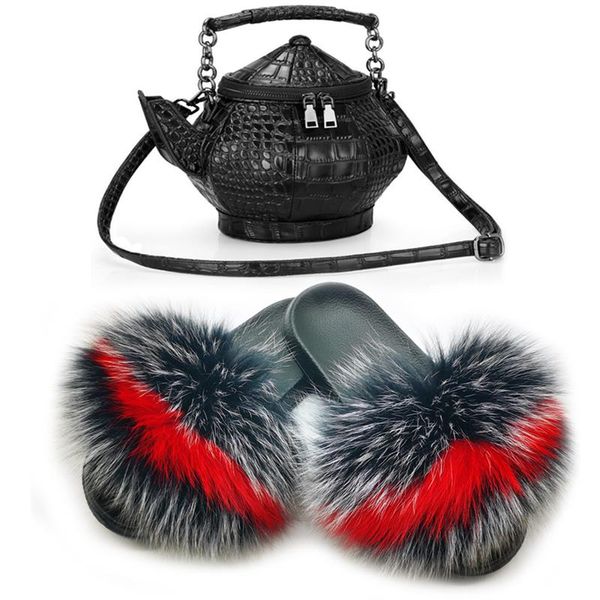 ladies autumn and winter fur slippers women designer shoulder bag indoor fluffy flip flops brand handbag plush shoes, Black
ladies autumn and winter fur slippers women designer shoulder bag indoor fluffy flip flops brand handbag plush shoes, Black