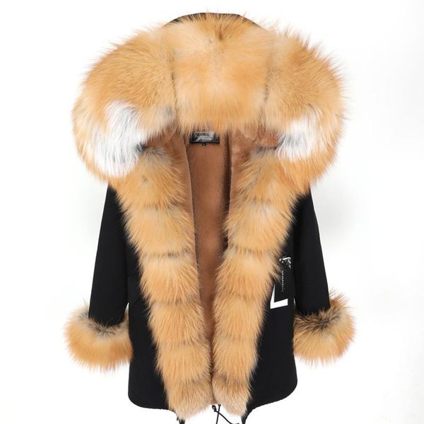 women's fur & faux 2021 winter jackets leather jacket large natural hooded coat parka outwear long detachable lining, Black
women's fur & faux 2021 winter jackets leather jacket large natural hooded coat parka outwear long detachable lining, Black