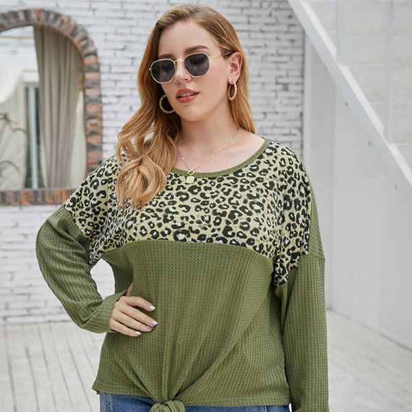 autumn winter knitted blouse women long sleeve leopard print patchwork casual loose plus size ladies women's blouses & shirts, White
autumn winter knitted blouse women long sleeve leopard print patchwork casual loose plus size ladies women's blouses & shirts, White