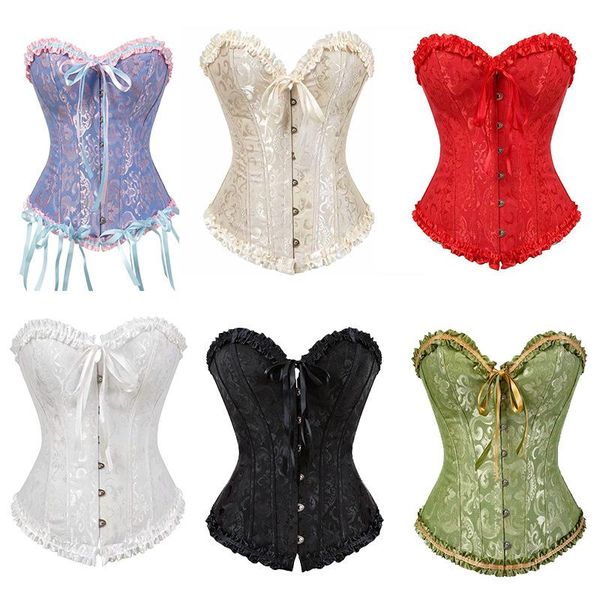 women's shapers european and american corset lace belly bride beauty base underwear jacquard body women waist trainer, Black;white
women's shapers european and american corset lace belly bride beauty base underwear jacquard body women waist trainer, Black;white