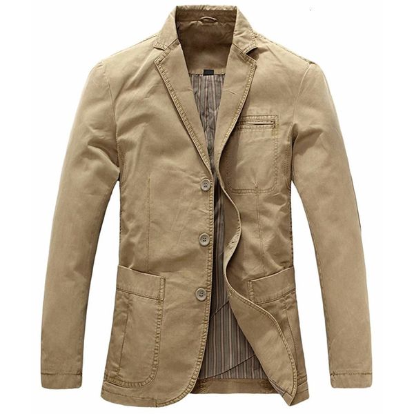 men's jackets brand men windbreaker casual three-button stripe lined pocket cotton khaki twill suit jacket 4xl chaquetas hombre ac19, Black;brown
men's jackets brand men windbreaker casual three-button stripe lined pocket cotton khaki twill suit jacket 4xl chaquetas hombre ac19, Black;brown