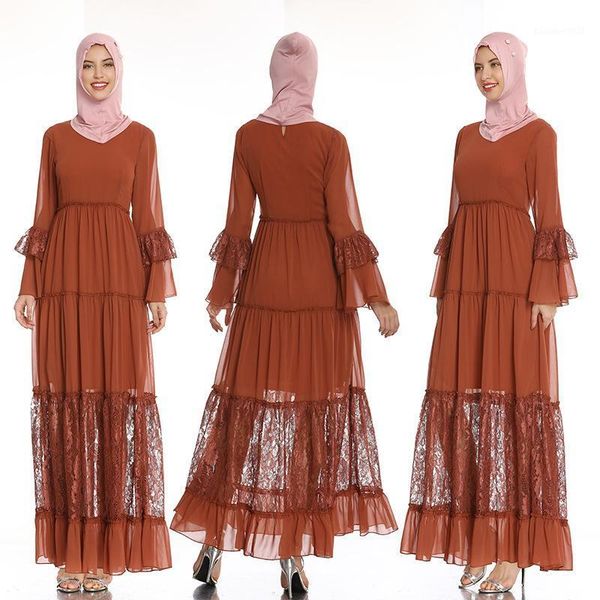 casual dresses party elegant lace patchwork chiffon muslim abaya women long sleeve arab kaftan maxi dress (not include hijab), Black;gray
casual dresses party elegant lace patchwork chiffon muslim abaya women long sleeve arab kaftan maxi dress (not include hijab), Black;gray