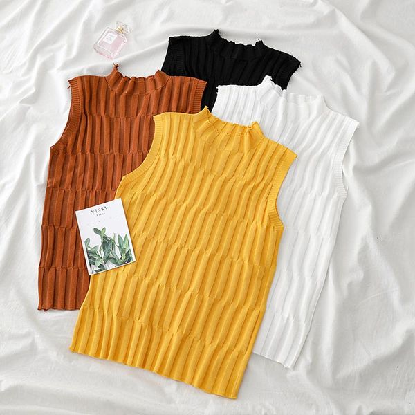 women's tanks & camis heliar vest women knitted tank ladies o-neck slim female 2021 summer stripes crop, White
women's tanks & camis heliar vest women knitted tank ladies o-neck slim female 2021 summer stripes crop, White