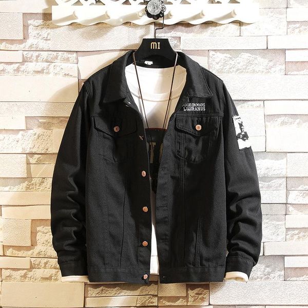 men's jackets 2021 spring and autumn black denim jacket for men korean version slim student men's youth trend handsome clothes, Black;brown
men's jackets 2021 spring and autumn black denim jacket for men korean version slim student men's youth trend handsome clothes, Black;brown