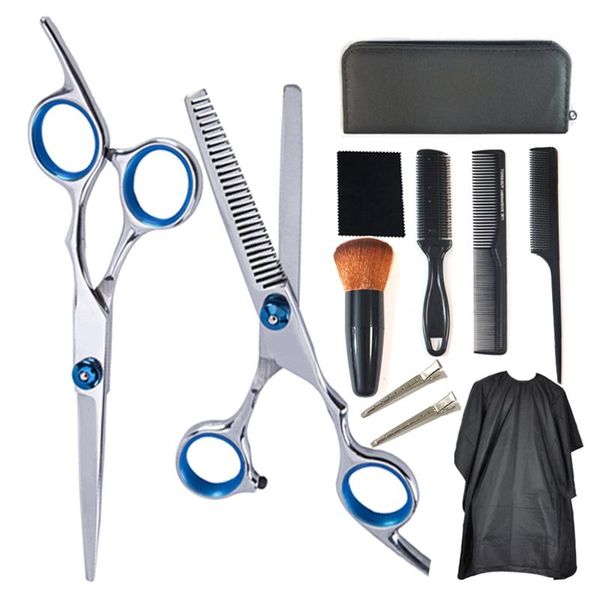 hair scissors 11pcs professional cutting set barber thinning shears razor comb clips cloak styling tool hairdressing kit
hair scissors 11pcs professional cutting set barber thinning shears razor comb clips cloak styling tool hairdressing kit