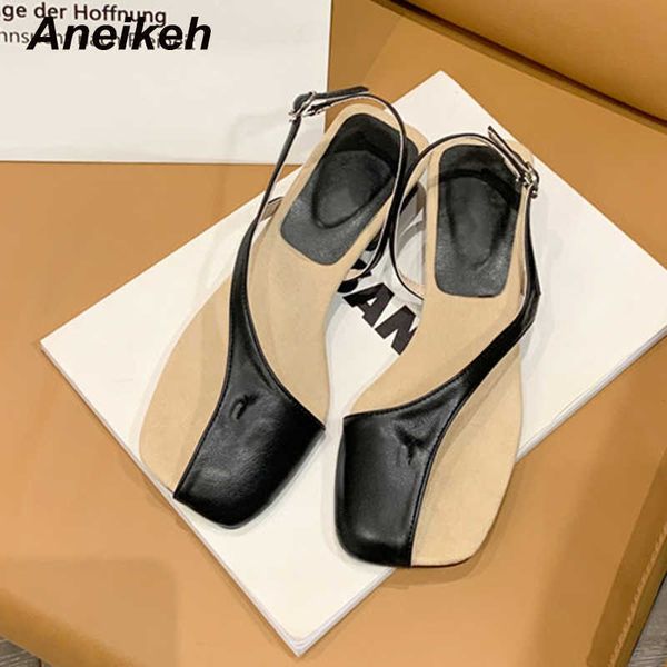 aneikeh women shoes fashion pu concise square toe casual party solid basic sandals back strap buckle silvery size 35-39 210624, Black
aneikeh women shoes fashion pu concise square toe casual party solid basic sandals back strap buckle silvery size 35-39 210624, Black