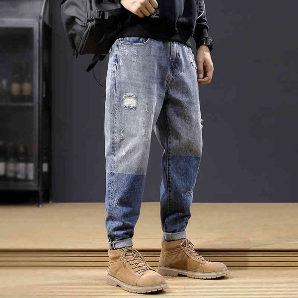 jeans japanese style fashion men retro blue loose fit denim harem pants wide leg trousers streetwear hip hop ripped jeans homme
jeans japanese style fashion men retro blue loose fit denim harem pants wide leg trousers streetwear hip hop ripped jeans homme