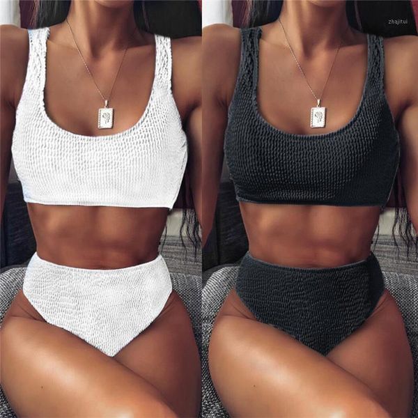 two piece dress the spring and summer monochrome striped split bikini for beach ladies, White
two piece dress the spring and summer monochrome striped split bikini for beach ladies, White