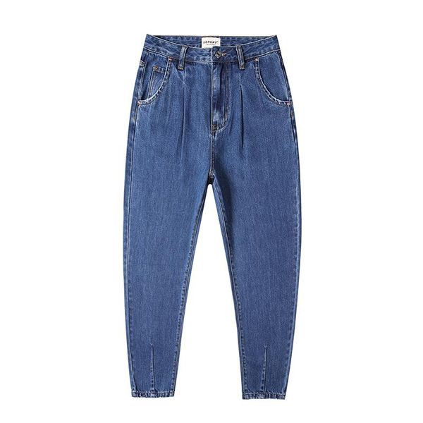 women's jeans women boyfriends straight high waist femme cotton ankle length pants loose vintage denim mom, Blue
women's jeans women boyfriends straight high waist femme cotton ankle length pants loose vintage denim mom, Blue