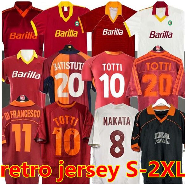 1989 91 92 93 94 95 96 97 98 99 00 roma retro soccer jerseys 2001 02 totti nakata batistuta candela montella balbo rome maglia da calcio, Black;yellow
1989 91 92 93 94 95 96 97 98 99 00 roma retro soccer jerseys 2001 02 totti nakata batistuta candela montella balbo rome maglia da calcio, Black;yellow
