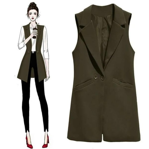 women's vests women blazer sleeveless coat quilted waistcoat ol suit outerwear double breasted elegant work slim classic jackets, Black;white
women's vests women blazer sleeveless coat quilted waistcoat ol suit outerwear double breasted elegant work slim classic jackets, Black;white
