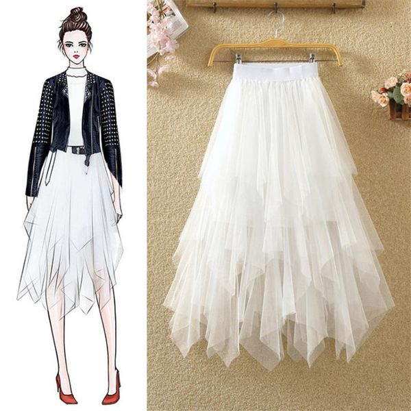 skirts gowyimmes 2021 fashion autumn big size women irregular mesh high waist slim lady midi long ball gown skirt pd574, Black
skirts gowyimmes 2021 fashion autumn big size women irregular mesh high waist slim lady midi long ball gown skirt pd574, Black