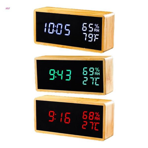 other clocks & accessories voice control led wooden deskalarm clock temperature humidity electronic digital dual display multifunction t
other clocks & accessories voice control led wooden deskalarm clock temperature humidity electronic digital dual display multifunction t