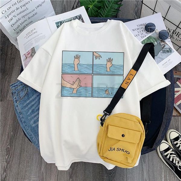 fun cartoon spoof print kawaii mens t shirts and womens personality retro summer tees ulzzang harajuku casual loose chic clothing, White;black
fun cartoon spoof print kawaii mens t shirts and womens personality retro summer tees ulzzang harajuku casual loose chic clothing, White;black