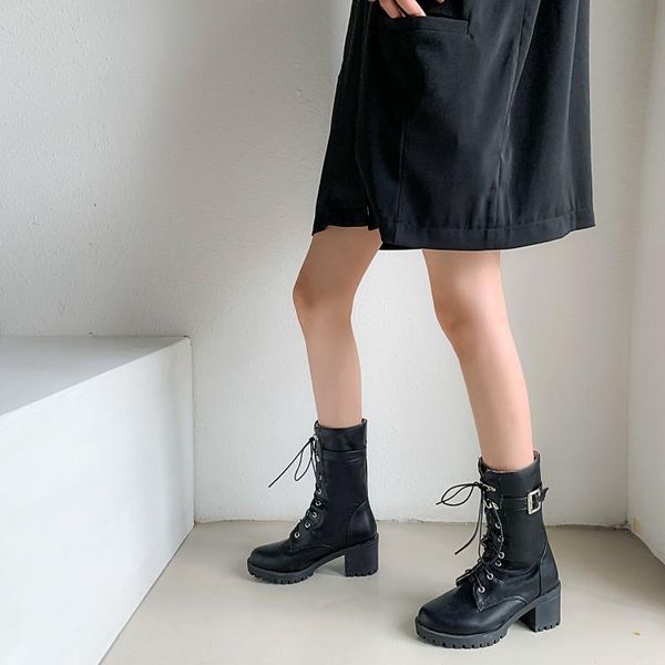 boots plus size 9 10 11-14 women woman winter shoes botas cross strap belt buckle square heel, Black
boots plus size 9 10 11-14 women woman winter shoes botas cross strap belt buckle square heel, Black