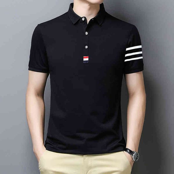 men polo shirt men's short sleeve 2021 summer lapel t-shirt personality fashion casual bottom business breathable, White;black
men polo shirt men's short sleeve 2021 summer lapel t-shirt personality fashion casual bottom business breathable, White;black