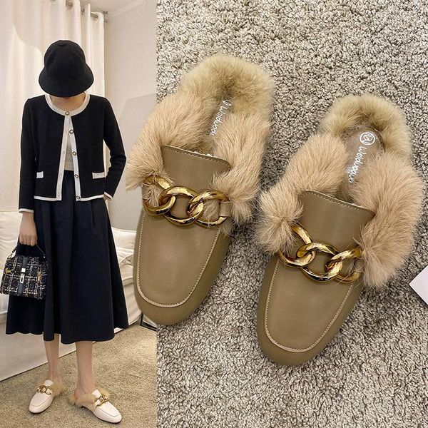 slippers rivet winter woman slipper shoes fur flip flops pantofle cover toe low female mule loafers slides plush flat 2021 mules pu rubbe, Black
slippers rivet winter woman slipper shoes fur flip flops pantofle cover toe low female mule loafers slides plush flat 2021 mules pu rubbe, Black