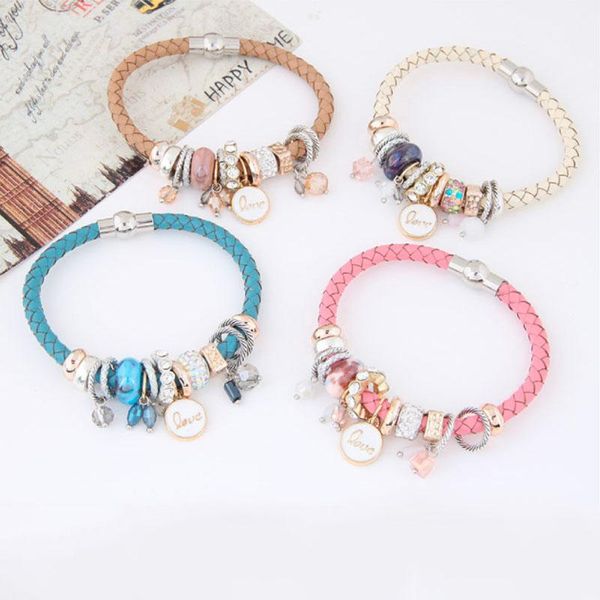 charm bracelets bracelet & bangles jewelry white round tag handmade braide leather fit women girl friendship gift, Golden;silver
charm bracelets bracelet & bangles jewelry white round tag handmade braide leather fit women girl friendship gift, Golden;silver