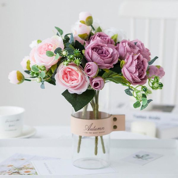 decorative flowers & wreaths artificial roses bouquet wedding nordic fake home decoration green wall silk living room dining table q34
decorative flowers & wreaths artificial roses bouquet wedding nordic fake home decoration green wall silk living room dining table q34