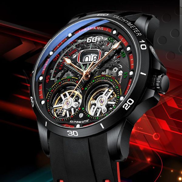 wristwatches ailang 2021 men's watch double tourbillon automatic hollow machine silicone belt section luminous waterpro, Slivery;brown
wristwatches ailang 2021 men's watch double tourbillon automatic hollow machine silicone belt section luminous waterpro, Slivery;brown
