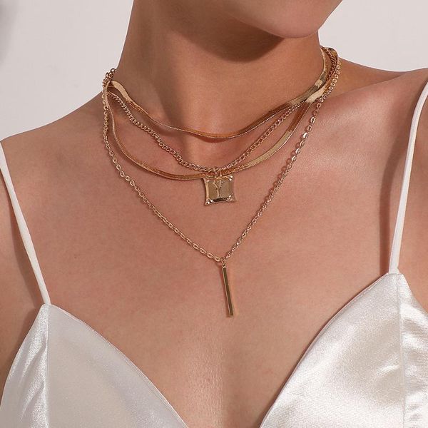 multi layer gothic chain pendant necklace for women punk hip hop choker necklaces collar statement neck jewelry gift accessories, Silver
multi layer gothic chain pendant necklace for women punk hip hop choker necklaces collar statement neck jewelry gift accessories, Silver