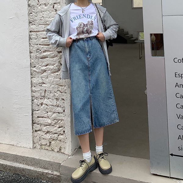 skirts high waist split denim skirt a-word 2021 autumn mid length slim hip wrap skirt for women, Black
skirts high waist split denim skirt a-word 2021 autumn mid length slim hip wrap skirt for women, Black