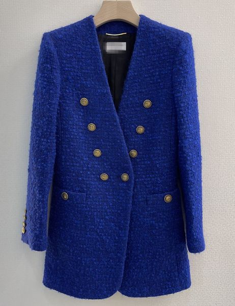 blue tweed coat 21 winter show, Black
blue tweed coat 21 winter show, Black